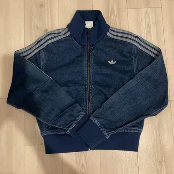 새상품 adidas 데님 블루 집업 자켓