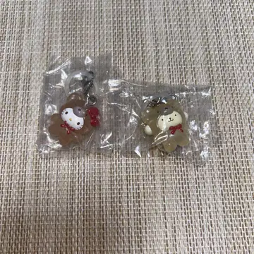 산리오 캐릭터즈 메지루시 액세서리 라떼곰 디자인 2개 세트