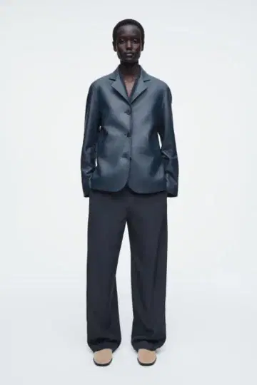 COS 실크 와이드 팬츠
