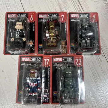 MARVEL STUDIOS BE@RBRICK 해피 복권 5개 세트