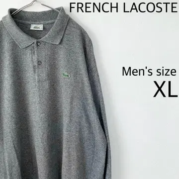 프렌치 라코스테 자수 로고 긴팔 피케 셔츠 XL