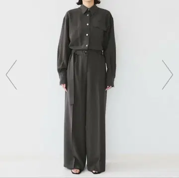 UNTITLED 셔츠 칼라 올인원 차콜 그레이 3L