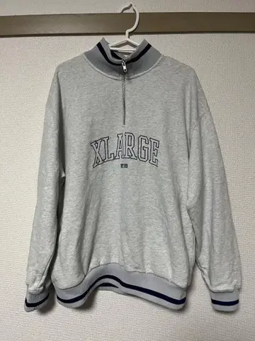 XLARGE 하프 지퍼 맨투맨