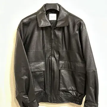 FREAK'S STORE 인조 가죽 집업 블루종 24AW