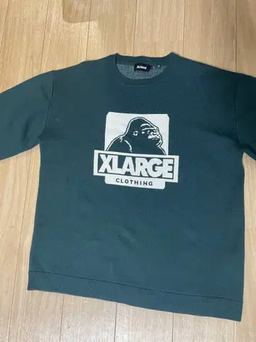 XLARGE 고릴라 로고 스웨터 그린