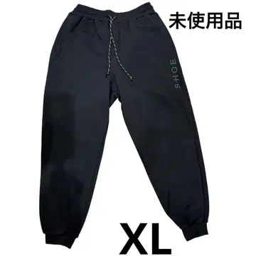 미사용품 SHOE 남성용 맨투맨 팬츠 하의 XL 블랙