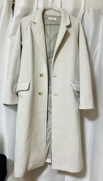 MOUSSY 싱글 체스터 코트 아이보리