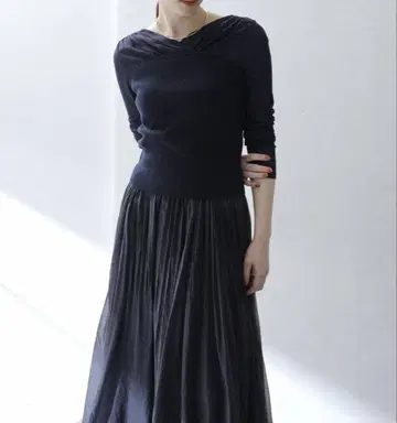 시어 티셔츠 도킹 풀오버 네이비