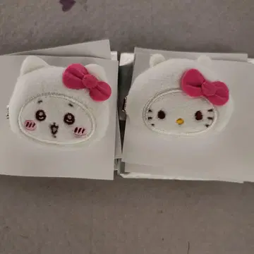 치이카와 산리오 콜라보 시크릿 헤어 클립 헬로키티 치이카와