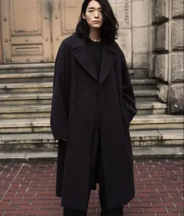 SMOOTH HERRINGBONE MAXI OVER COAT