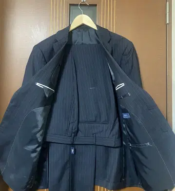 ANGELICO 앙제리코 스트라이프 수트 셋업 네이비 미사용