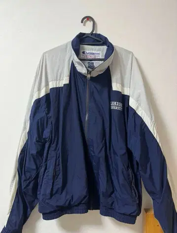 Champion 나일론 자켓 네이비/화이트