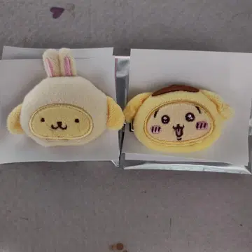 산리오 치이카와 (먼작귀) 헤어 클립 토끼 폼폼푸딩