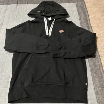 Dickies 블랙 후드 부착 후드티 L 사이즈
