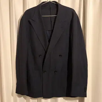 UNITED ARROWS 트윌 더블 4버튼 자켓 네이비 52