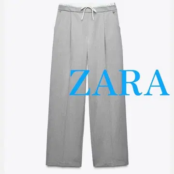 ZARA 와이드 레그 팬츠 더블 허리 밴딩