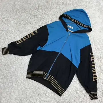 안드레 루치아노 새상품급 후드티 풀 집업 골드 라인 캐주얼