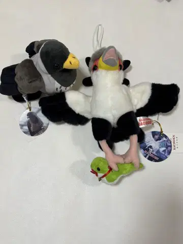 카케가와 화조원 봉제 인형 뱀 쿠이 하이이로에보시도리 킥짱