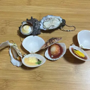말랑!? 열리는! 조개 구이 마스코트 6종 컴플리트