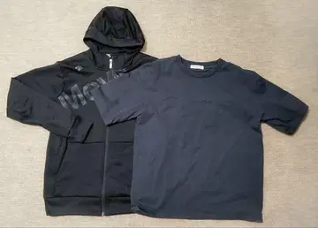 DESCENTE 후드티와 UNITED ARROWS T셔츠 2세트