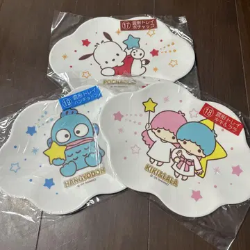 산리오 캐릭터 대상 당첨 복권 구름 모양 트레이 3개 세트