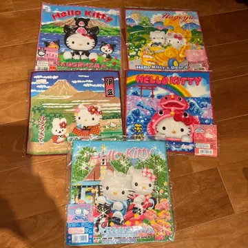 Hello Kitty 타월 5장 세트