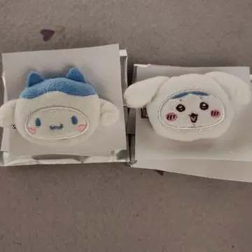 산리오 치이카와 (먼작귀) 헤어 클립 하치와레 시나모롤 시나몬