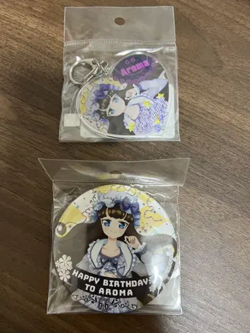 프리파라 벌스데이 캔뱃지 아크링 키링 아로마