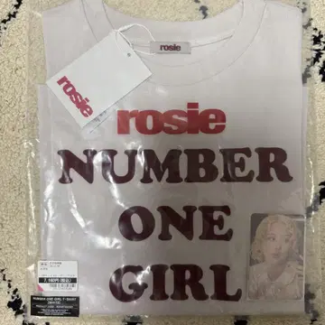rosie NUMBER ONE GIRL 티셔츠 (WHITE)
