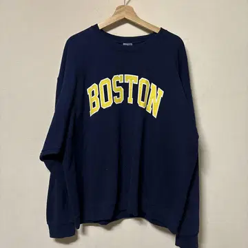 빈티지 BOSTON 프린트 네이비 트레이닝복