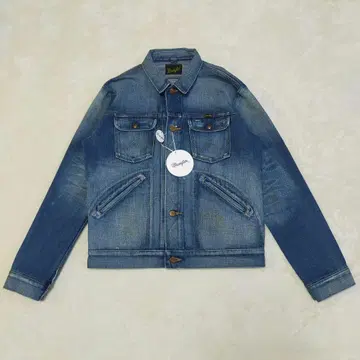 미사용품 Wrangler 124MJ 빈티지 가공 데님 자켓