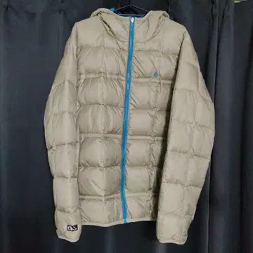 VOLCOM 후드 부착 다운 자켓 카키