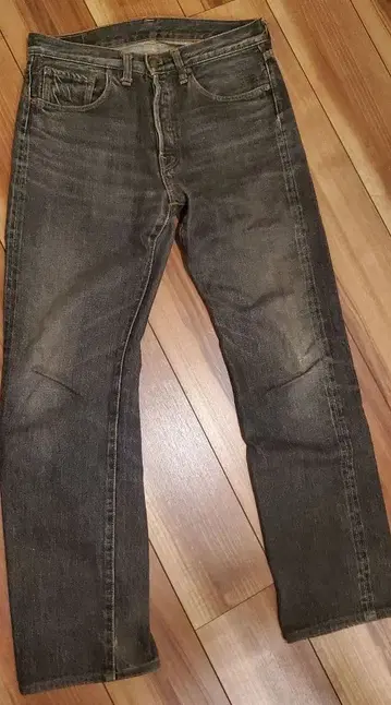 드님 블랙 스트레이트 데님