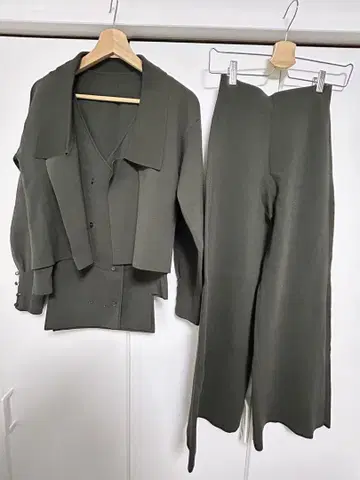Ameri Vintage 자켓 베스트 팬츠 3종 셋업