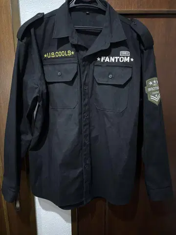 COOLS FANTOM 블랙 밀리터리 자켓