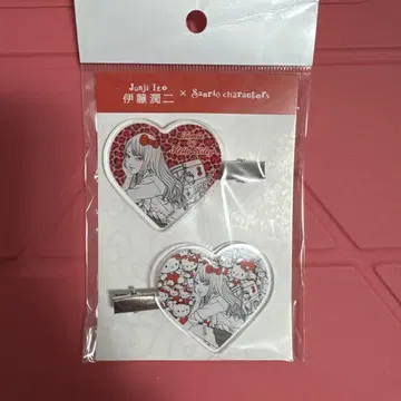 이토 준지 x 산리오 아크릴 헤어 클립 토미에 갸루 토미에 헬로키티