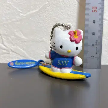 키티 레트로 키링 서핑 SURF