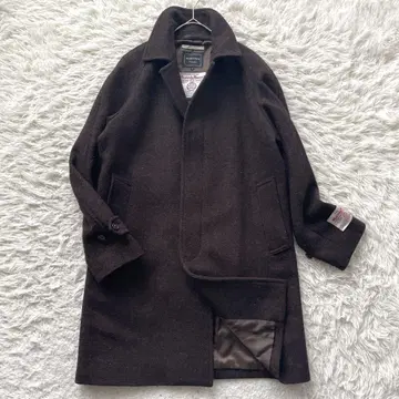 BEAMS LIGHTS Harris Tweed 울 체스터 코트
