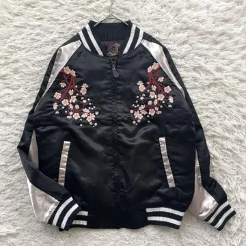 남자 의리 자수 고래 긴팔 스카잔 자켓 세탁 가능