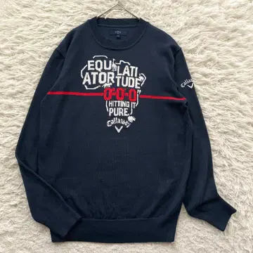 Callaway 자수 긴팔 니트 스웨터