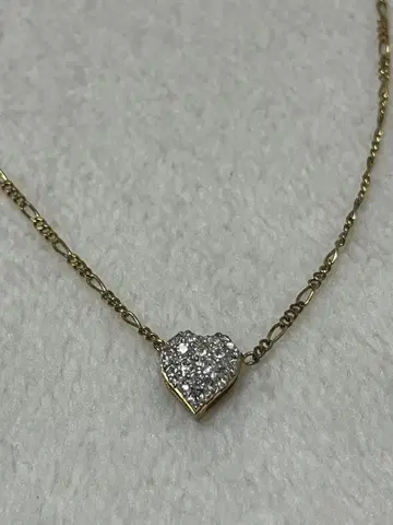 하트 CZ 다이아 지르코니아 목걸이 펜던트 실버925 골드