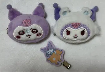 산리오 치이카와 (먼작귀) 헤어 클립 모몽가 쿠로미