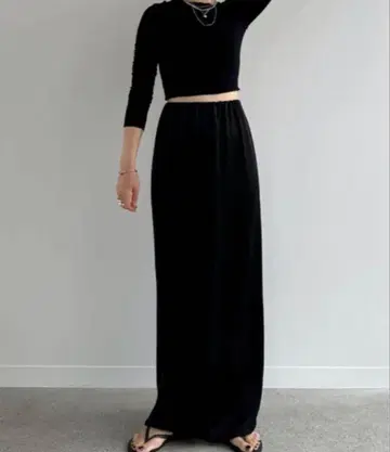 ENOF ace long straight skirt