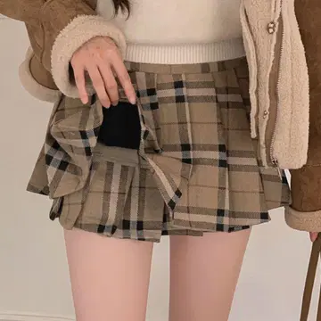 소녀나라/한국/왕홍/체크 미니 스커트/S