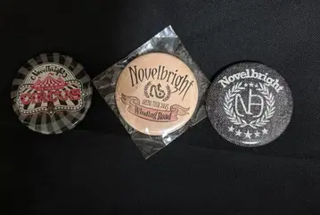 Novelbright 캔뱃지 3개 세트