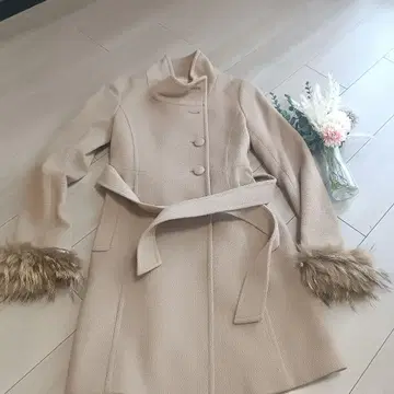 PROPORTION 베이지 롱 코트 사이즈 S