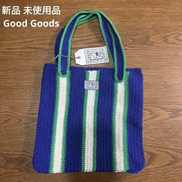 니트 토트백 good goods 스트라이프 태국 핸드백