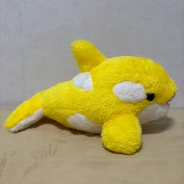카모가와 씨월드 범고래 봉제 인형 옐로우 컬러