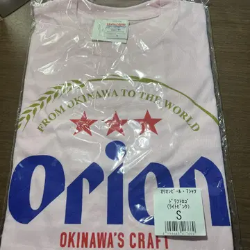 오리온 맥주 T셔츠 S 사이즈 핑크