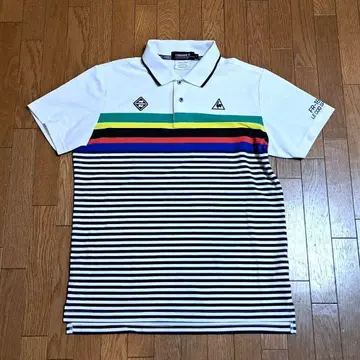 르꼬끄 스포르티브 골프 피케 셔츠 반팔 무지개
